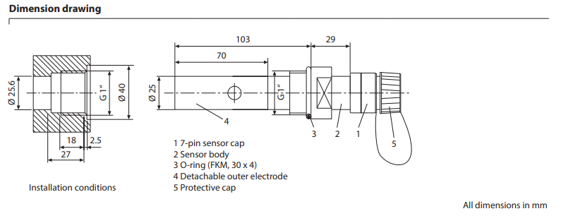 Cảm biến đo độ dẫn điện (Conductivity Sensor) SE 604 | Knick Vietnam