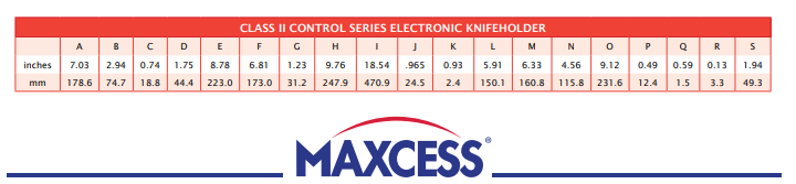 Bộ dao cắt điện tử (Electronic Knifeholder) | Maxcess Vietnam