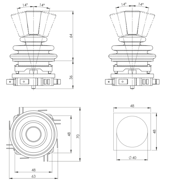 Cần điều khiển M0N-W Spohn+Burkhardt Việt Nam