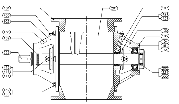 Phụ tùng thay thế dùng cho van xoay model AL250 1 | DMN Westinghouse