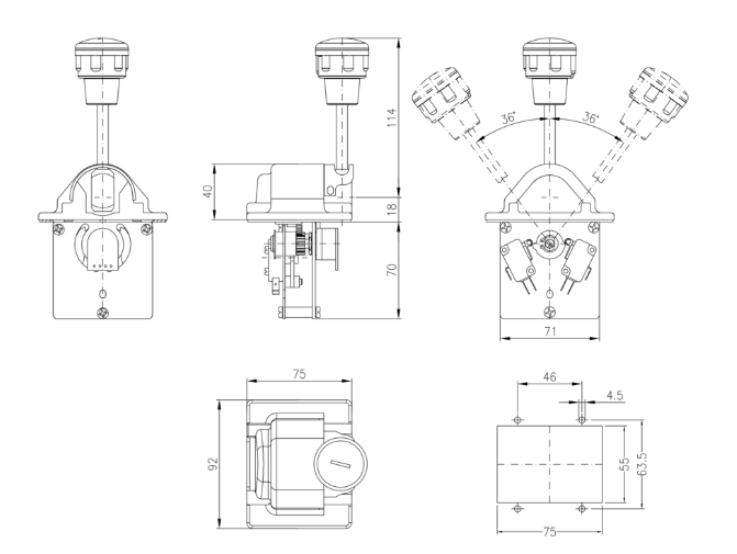 Cần điều khiển ST1 Spohn+Burkhardt Việt Nam