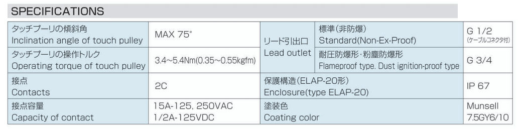 Công tắc chống lệch băng tải Series ELAP - Matsushima Viet Nam